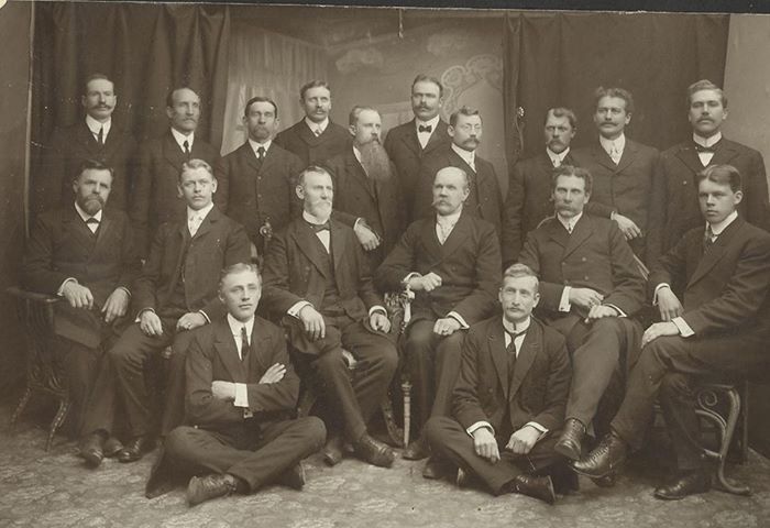 Julius Nielsen at a mission conference in Norway