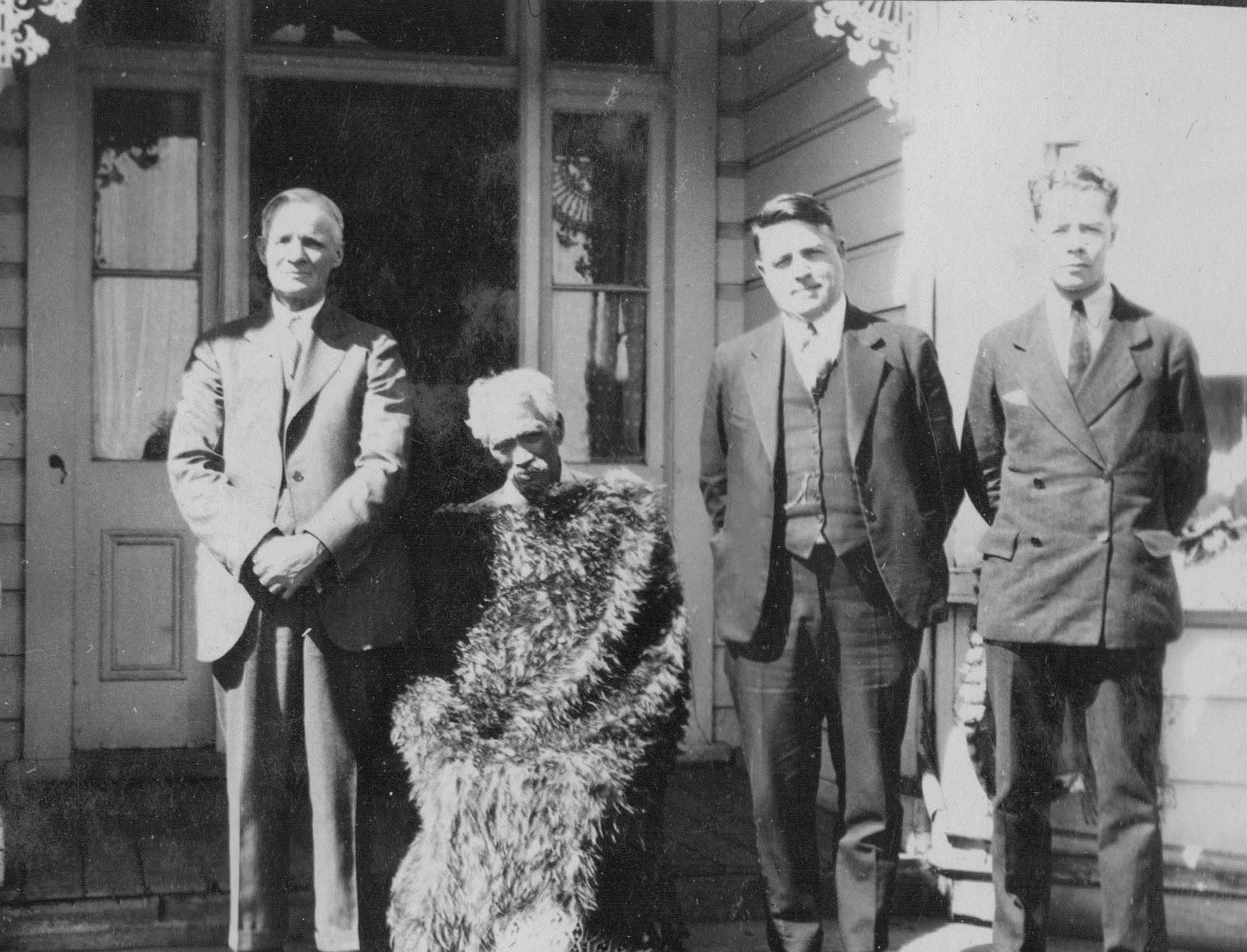 President Magleby, NZ Maori, Elders Webster and Roberts.1931