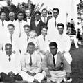 Missionaries in the Tongan Mission meeting with their mission president, Emile C. Dunn, Between 1937 – 1938